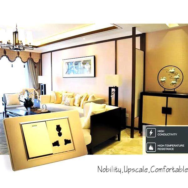 Multi faction de iluminat electrice de perete switch și socket panou mare